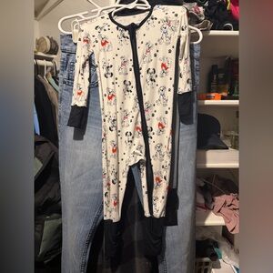 Dalmatian Print Baby Onesie bamboo